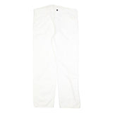 DICKIES Mens Jeans White Relaxed Straight Denim Fair W38 L32 Workwear Zip