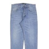 ROBERTO CAVALLI Womens Jeans Blue Regular Straight Denim Light W32 L30 Button