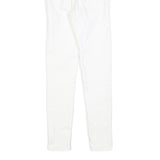 LEVI'S Womens White Slim Skinny Denim Raw W23 L25 Cotton Blend Zip Jeans