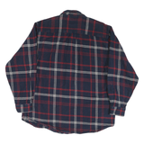 MOOSE CREEK Mens Blue & Red Check Shirt L Cotton Blend Casual Long Sleeve
