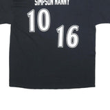 GILDAN Mens Black Rockies Graphic T-Shirt XL Short Sleeve Crew Neck Printed