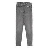 LEVI'S Wedgie Skinny Womens Jeans Grey Slim Skinny Denim W25 L26 Cotton Blend