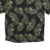 AXIS Mens Black & Green Tropical Rayon Shirt L Lightweight Casual Summer