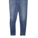 LEVI'S Womens Slim Blue Denim Medium Wash Slim Jeans W26 L27 Faded Skinny Zip