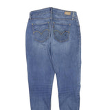 LEVI'S Womens Slim Blue Denim Medium Wash Slim Jeans W26 L27 Faded Skinny Zip