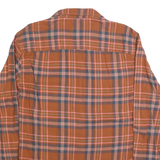 LEE Mens Brown & Blue Plaid Shirt XL Cotton Blend Casual Comfortable