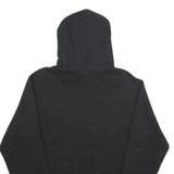 CHAMPION Mens Black Pullover Hoodie S Classic Cotton Blend Drawstring