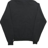 CHAMPION Mens Black Pullover Hoodie S Classic Cotton Blend Drawstring