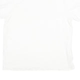 CALVIN KLEIN Mens White XL T-Shirt Short Sleeve Crew Neck Logo Print