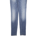 JECKERSON Womens Slim Blue Denim Light Wash Jeans W27 L32 Zip Pocket