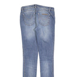 JECKERSON Womens Slim Blue Denim Light Wash Jeans W27 L32 Zip Pocket