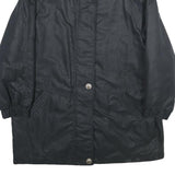 Womens Black Jacket UK 18 Polyester Zip Plain Casual Lightweight Outerwear