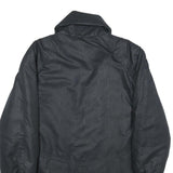 Womens Black Jacket UK 18 Polyester Zip Plain Casual Lightweight Outerwear