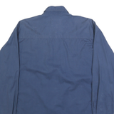 CHASE AUTHENTICS Mens Blue Cotton Button-Down Shirt M Casual Long Sleeve