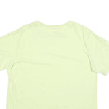 PUMA Womens Lime Green T-Shirt L Short Sleeve Crew Neck Cotton Blend Graphic