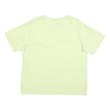 PUMA Womens Lime Green T-Shirt L Short Sleeve Crew Neck Cotton Blend Graphic