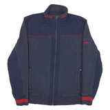 TOMMY HILFIGER Mens Navy Blue Jacket L Cotton Blend Zip Casual Sportswear