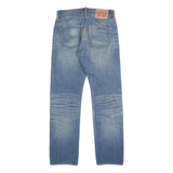 LEVI'S 501 Mens Jeans Blue Regular Straight Denim Medium W30 L32 Classic Button