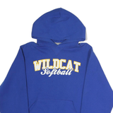 RUSSELL ATHLETIC Womens Blue Wildcat Softball Pullover Hoodie S Casual