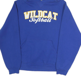 RUSSELL ATHLETIC Womens Blue Wildcat Softball Pullover Hoodie S Casual