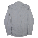 U.S. POLO ASSN Mens Blue Button-Down Shirt M Cotton Blend Classic Fit Casual