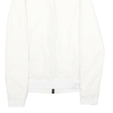 ZARA Mens White Bomber Jacket S Polyamide Blend Plain Zip Fastening Casual