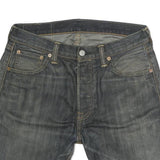LEVI'S Mens Denim Blue Rolled Hem Shorts M W30 Classic Cut 5 Pocket