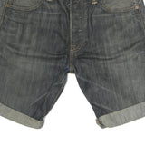 LEVI'S Mens Denim Blue Rolled Hem Shorts M W30 Classic Cut 5 Pocket