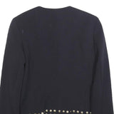 MICHAEL KORS Womens Black Studded Jacket XS Polyester Blend Tailored Stylish