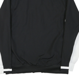 ADIDAS Mens Black & White United Soccer Coaches Track Jacket M Polyester Blend