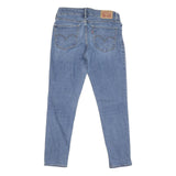 LEVI'S Womens Regular Blue Skinny Denim Light W27 L26 Zip Jeans Classic Fit