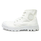 PALLADIUM Pampa Hi Mens Lace-Up Ankle Boots Canvas White UK 5.5 Rugged Sole