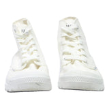 PALLADIUM Pampa Hi Mens Lace-Up Ankle Boots Canvas White UK 5.5 Rugged Sole