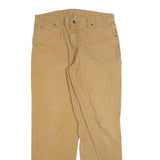 DICKIES Mens Regular Fit Beige Jeans Cotton Blend Zip W36 L34 Workwear Classic