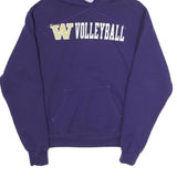 CHAMPION Womens Purple W Volleyball Pullover Hoodie M Cotton Blend Casual