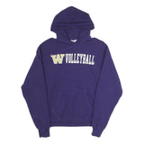 CHAMPION Womens Purple W Volleyball Pullover Hoodie M Cotton Blend Casual