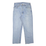 CARHARTT Mens Jeans Blue Regular Straight Denim Light W30 L27 Zip Cotton Blend