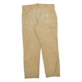 CARHARTT Mens Jeans Beige Relaxed Straight Denim Medium W34 L30 Workwear Durable
