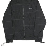 ASICS Mens Black Jacket L Polyester Plain Lightweight Hooded Zip