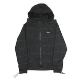 ASICS Mens Black Jacket L Polyester Plain Lightweight Hooded Zip