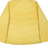 THE NORTH FACE Womens Yellow Bomber Jacket XL Polyester Blend Plain Lightweight