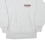 CHAMPION Mens Grey Rutgers Scarlet Knights Crew Neck XL Cotton Blend Sweatshirt