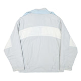 ALPIN Womens Light Blue & White Jacket M Polyester Blend Zip Casual Outerwear