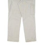 CARHARTT Mens Cotton Beige Regular Straight Trousers W34 L30 Workwear Zip