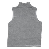 THE NORTH FACE Mens Grey Fleece Sleeveless Zip Jacket XL Polyester Blend Outdoor