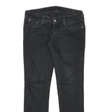 MELTIN POT Womens Jeans Black Slim Skinny Denim W32 L30 Stylish Zip Closure