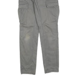 S OLIVER Mens Slim Cargo Cotton Blend Grey Trousers W31 L34 Casual Pockets