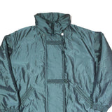 Mens Blue Polyester Blend Jacket L Zip Plain Windbreaker Outdoor Casual