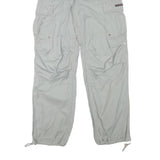 TEDDYS Mens Relaxed Polyester Blend Grey Cargo Trousers W27 L31 Casual Workwear