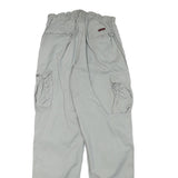 TEDDYS Mens Relaxed Polyester Blend Grey Cargo Trousers W27 L31 Casual Workwear